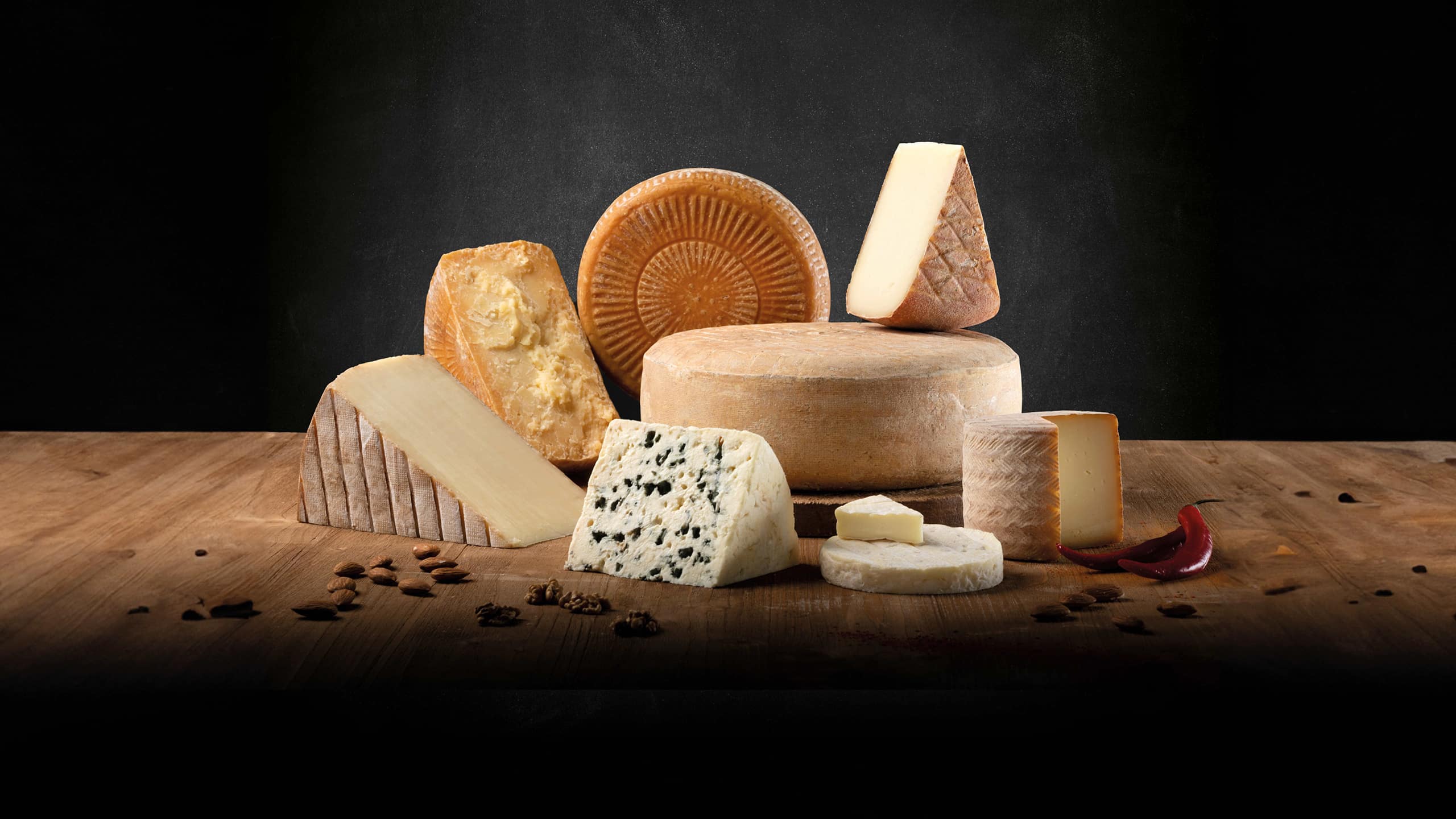 Ensemble de fromages découpés du client Emilien Fromages - Lactalis, Les Dissidents agence conseil en communication
