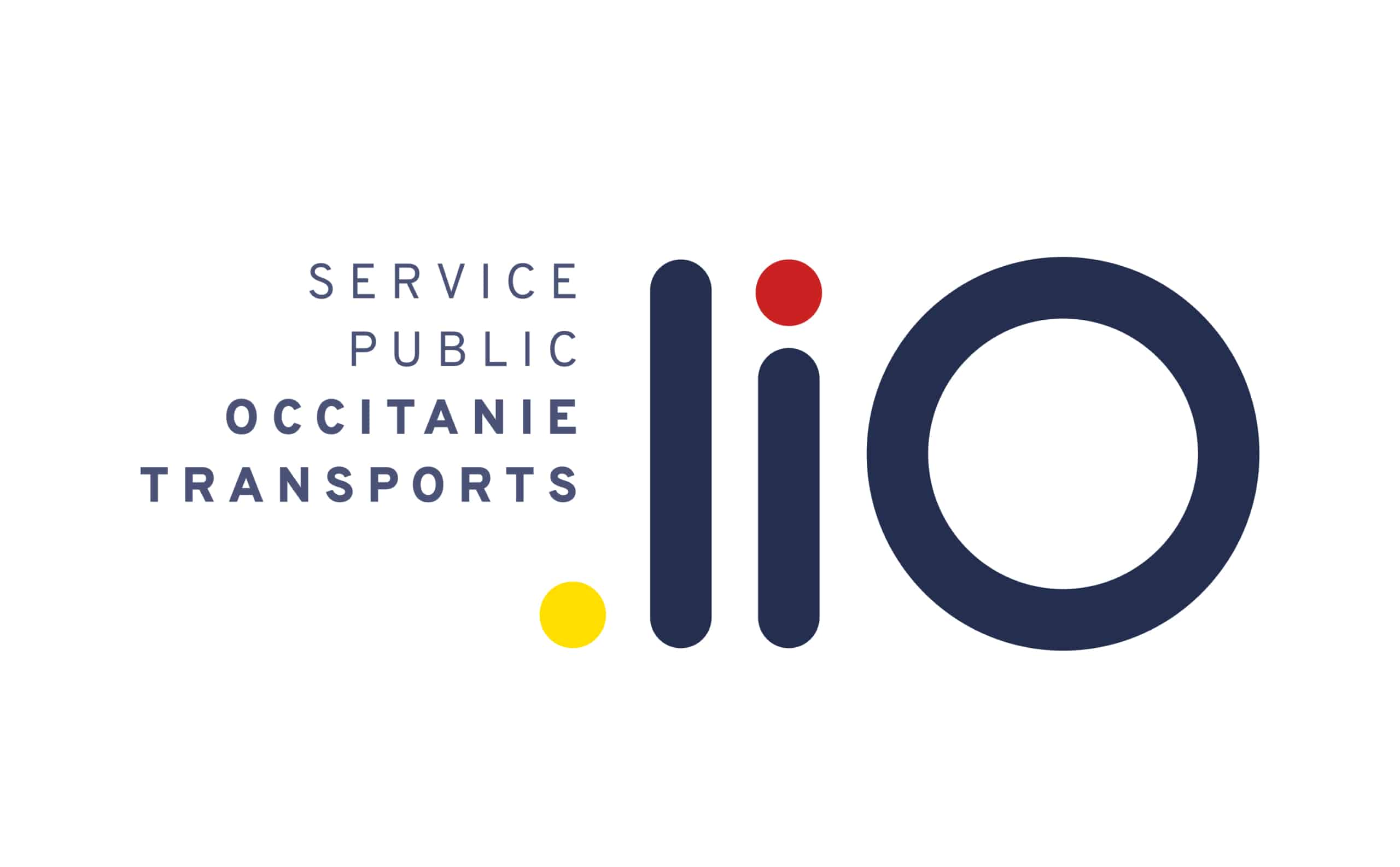 Refonte du logo liO pour la branche transport de la Région Occitanie, conçue par l'agence conseil en communication Les Dissidents