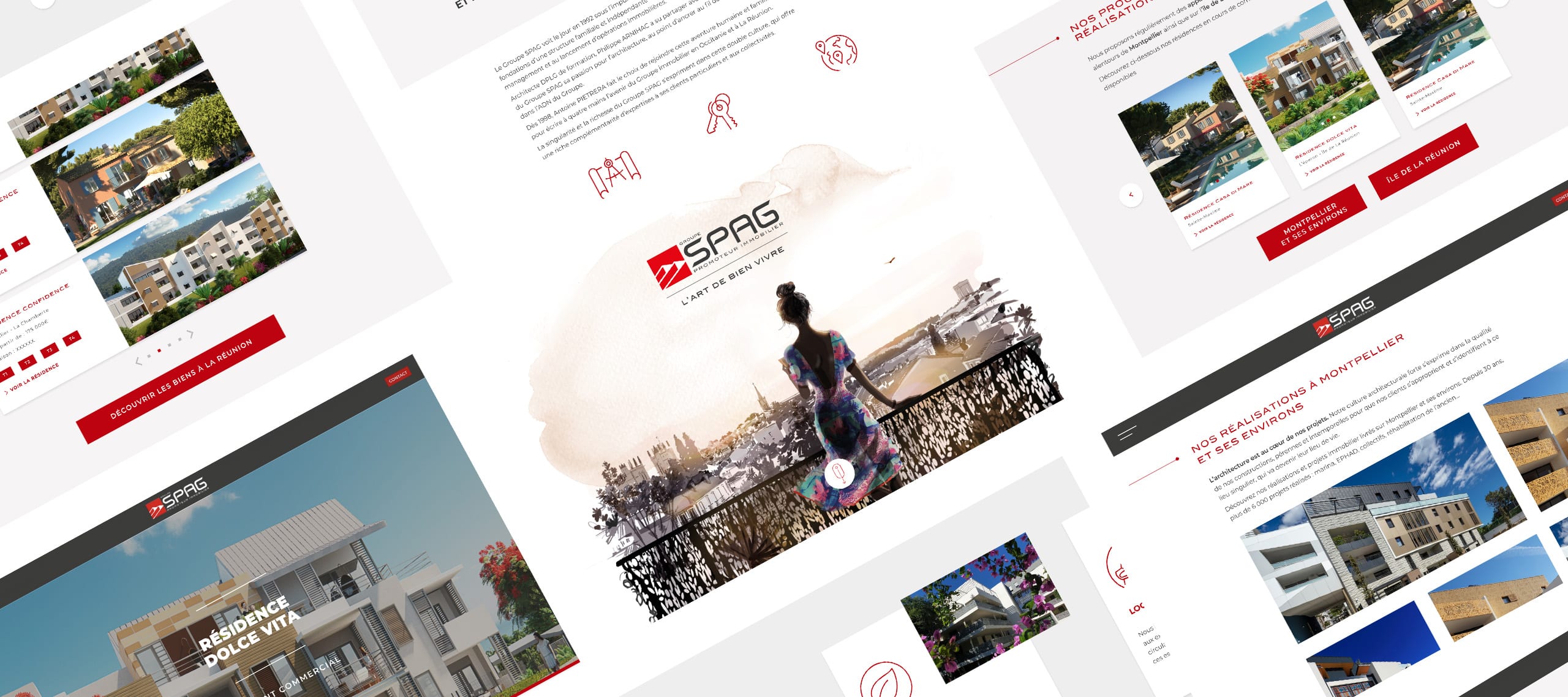 Site web maquetté par l'agence conseil en communication Les Dissidents basée à Montpellier. Une refonte réalisée pour le client SPAG