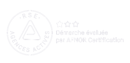 Logo AFNOR, certification RSE de l'agence conseil en communication Les Dissidents basée à Montpellier