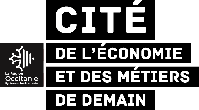 Logo Cité de l'économie et des métiers de demain, collectivité publique de la Région Occitanie, client de l'agence de communication Les Dissidents