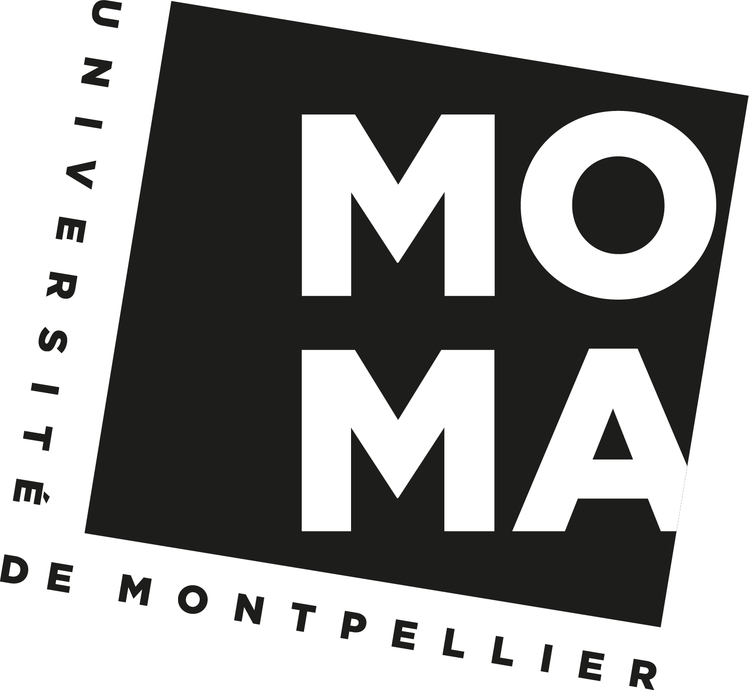 Logo MOMA, université de management de Montpellier, client de l'agence de communication Les Dissidents